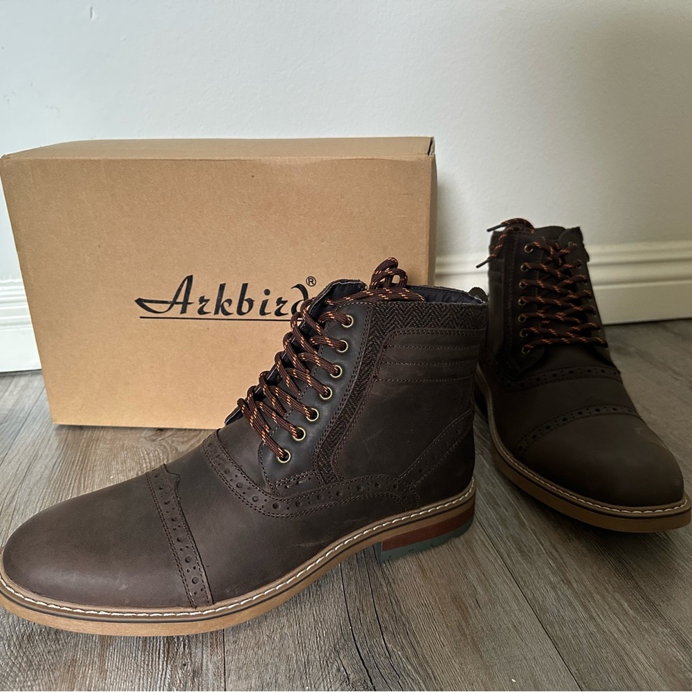 Men's Brown Leather Boots